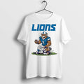 Detroit Lions Mascot Stomp Beat Minnesota Vikings Tshirts Sweater