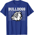 Bulldogs Mascot Team Spirit Vintage Sports Fan Unisex T-Shirt