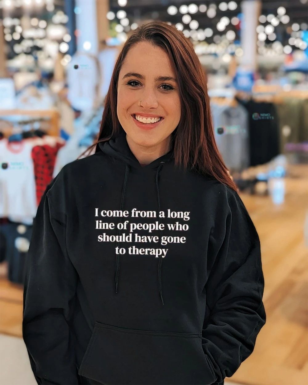 I Come from a Long Line of People Who Should Have Gone to Therapy shirt