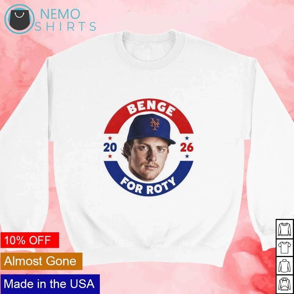 Carson Benge 2026 for ROTY New York Mets shirt