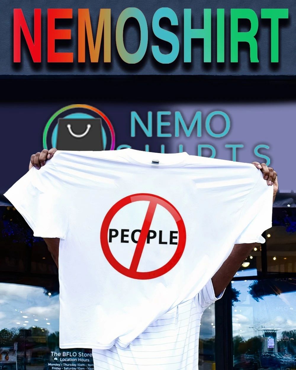 Anti People Prohibited Sign introvert social distancing shirt