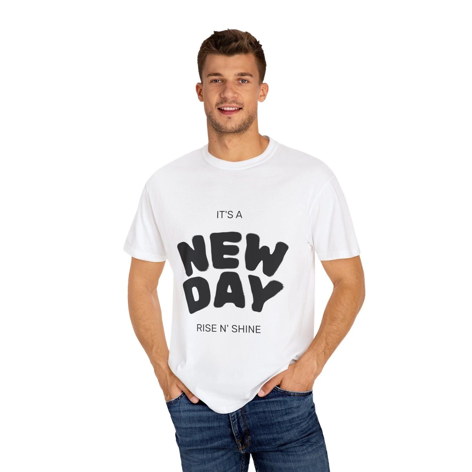 Motivational Unisex T-Shirt - It's a New Day, Rise N' Shine, Gift for [...]