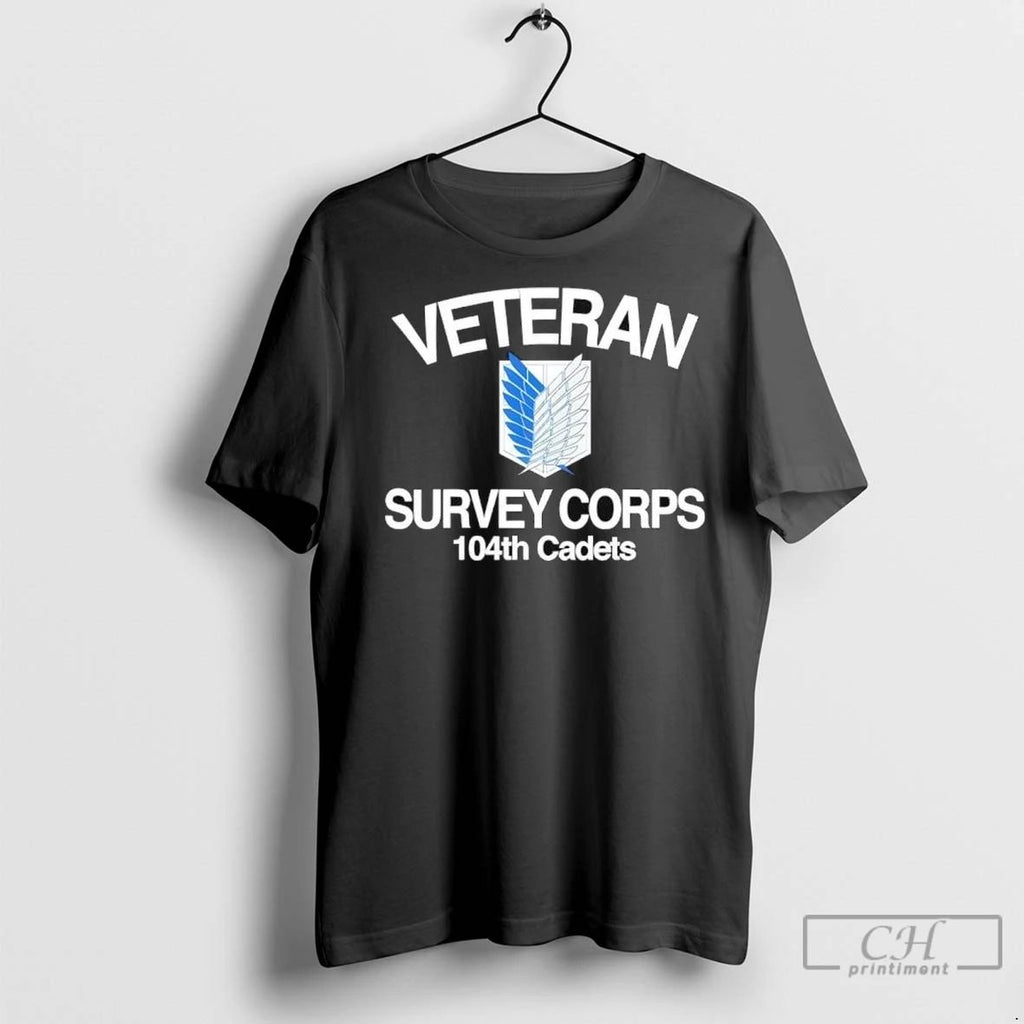 Premium Veteran Survey Coprs 104th Cadets Wings T Shirts