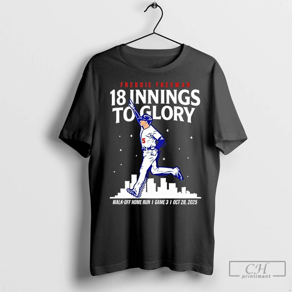 Classic Freddie Freeman Los Angeles Dodgers Baseball Mlb Walk Off Home Run 18 Innings World
