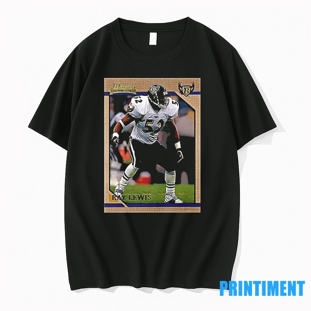 Ray Lewis Baltimore Ravens Trading Card Tshirts Sweater