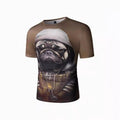 Mens street style printed T shirt with moderate elasticity for comfort