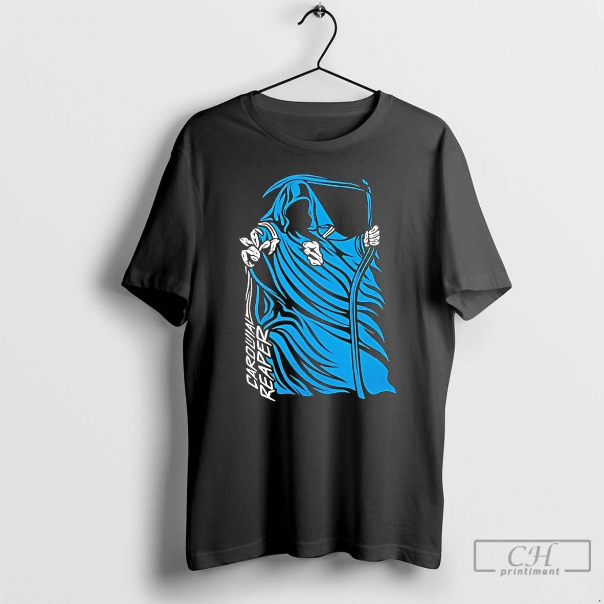 Classic Carolina Reaper Grim Reaper Carolina Panthers T Shirts