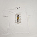 Bordados T-Shirt Men's White Anatomia Nordestina Print Short Sleeve Pullover L