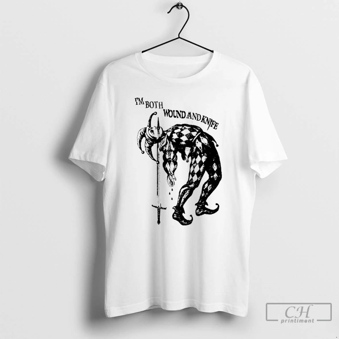 Classic Harlequin Im Both Wound And Knife T Shirts