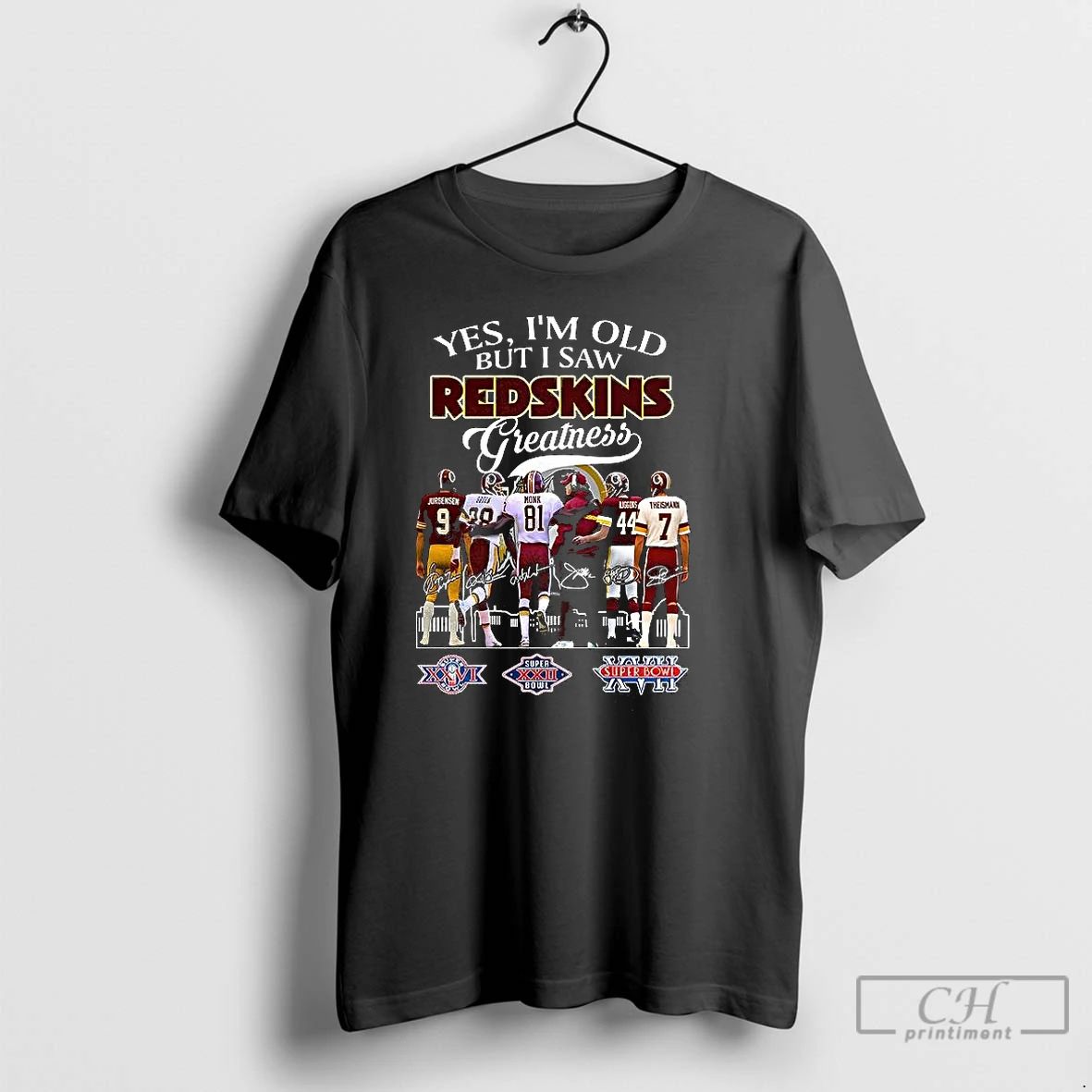 Classic Yes Im Old But I Saw Washington Redskins Greatness Honoring Players Skyline Signature