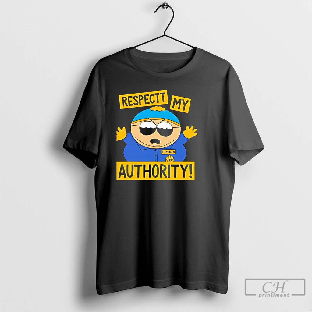 Classic South Park Cartman Respect My Authority T Shirts