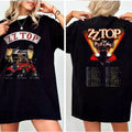 Retro ZZ Top The Big One Tour Shirt, ZZ Top Rock Band Tee, 80s Metal Rock Fans