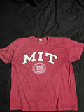 MIT T-Shirt Massachusetts Institute Of Technology Maroon Burgundy Unisex 2XL