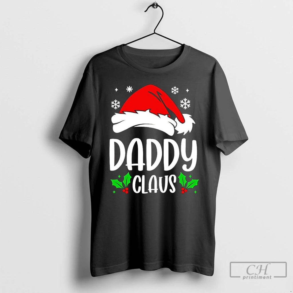 Classic Daddy Claus Santa Hat Christmas T Shirts