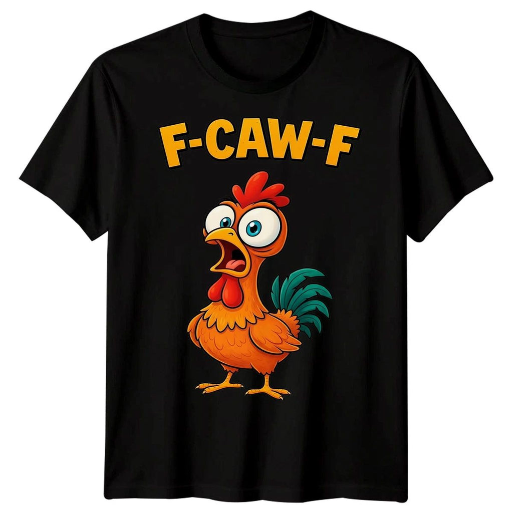 F-CAW-F Sarcastic Chicken Meme Tee Funny Gothic Halloween T-Shirt Adults Kids #5