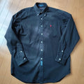 Ralph Lauren Black Red Pony Cotton Long Sleeve Shirt Stylish Used Japan