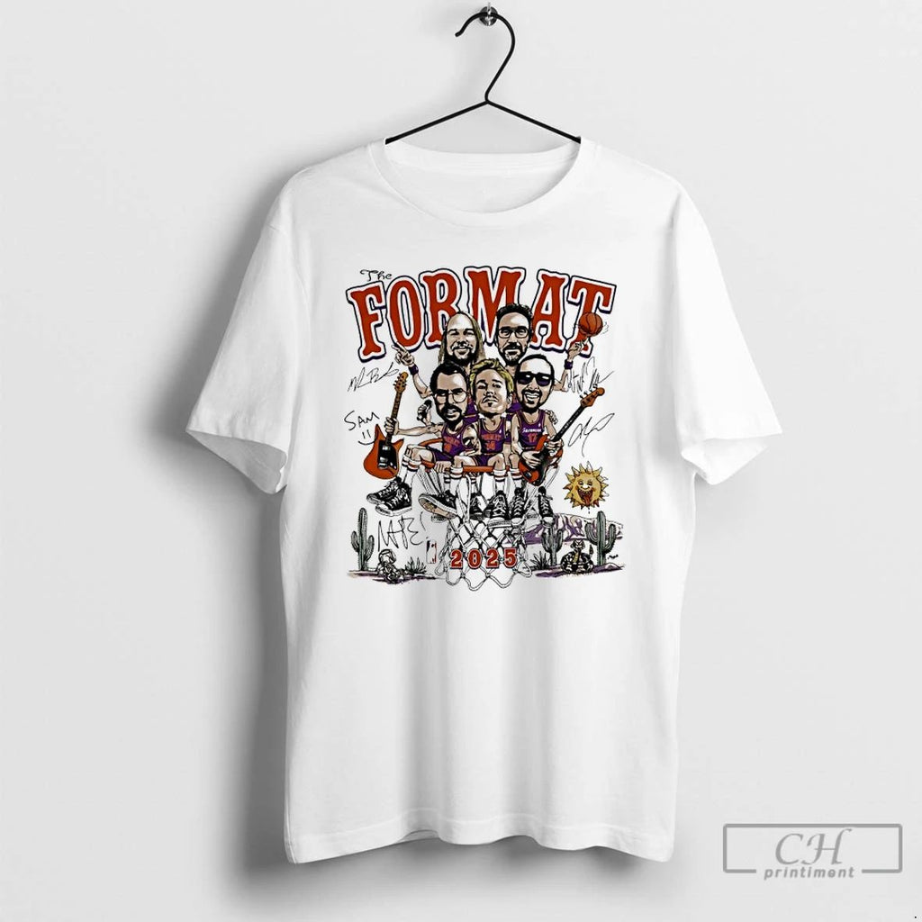 Classic The Format Phoenix 2025 Tour Signatures Caricature T Shirts