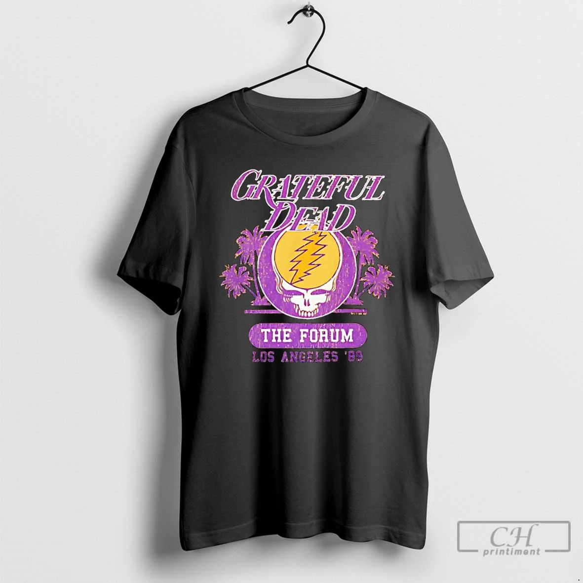 Classic Grateful Dead Los Angeles 1989 The Forum February Logo T Shirts