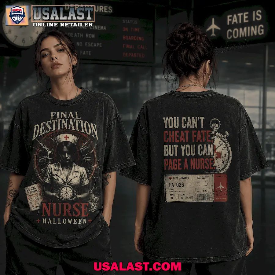 Final Destination Nurse Fate Call Halloween 3D Shirt