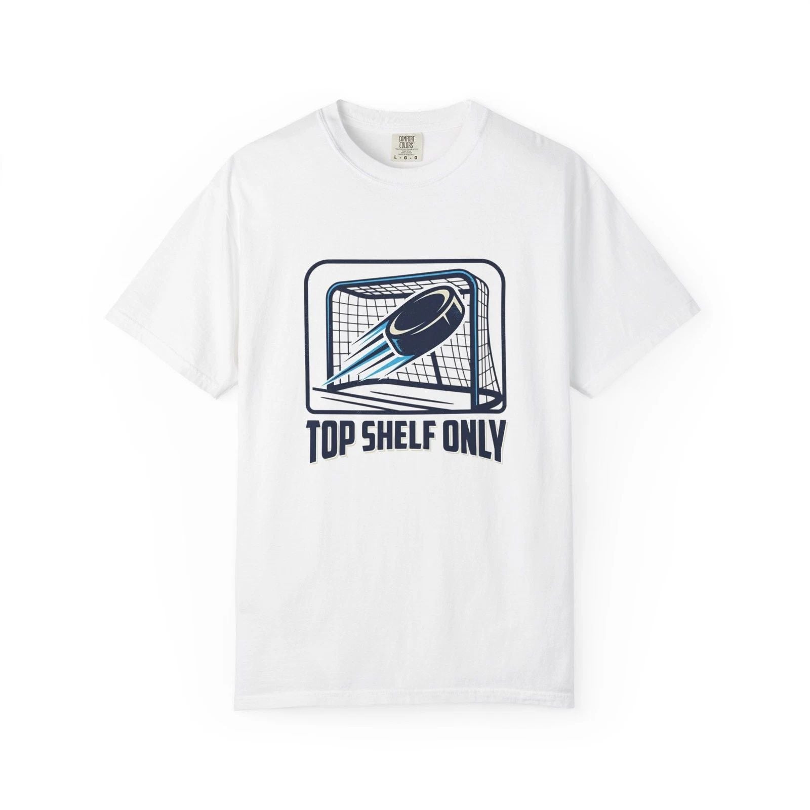 Hockey Shirt Top Shelf Only Hockey - Player Gift Adult Tee Unisex Hockey Apparel