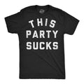 Mens Funny T Shirts This Party Sucks Sarcastic Partying Graphic Novelty Tee for
