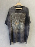 The Mountain Shirt Dragon Mens 3XL Black Tie Dyed Tee Thrashed READ