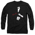 Bruce Lee The Dragon Awaits Long Sleeve T-Shirt S-2XL, Black