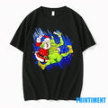 Grinch Wrestles Santa Claus 3 16 Light Christmas Tshirts Sweater