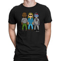 Mens Quality Cotton T-Shirt VIPwees Sci-Fi 80s Cult Horror Movie Film Caricature
