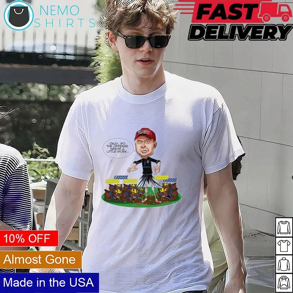 Oklahoma Football Coach Arbuckle Offense Needs a Little Work Cartoon shirt