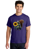 Robot-Squirrel Mens Graphic Tee, 100% Cotton, Casual Summer Wear