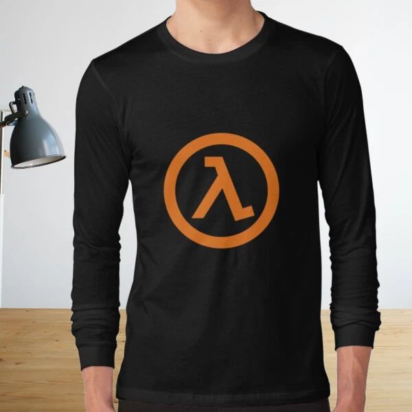 Half-Life Lambda Logo Long Sleeve T-Shirt Funny  Size S to 5XL