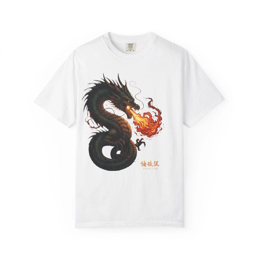 Fierce Loyalty Dragon T-Shirt – Fire Breathing Anime Warrior Spirit Unisex
