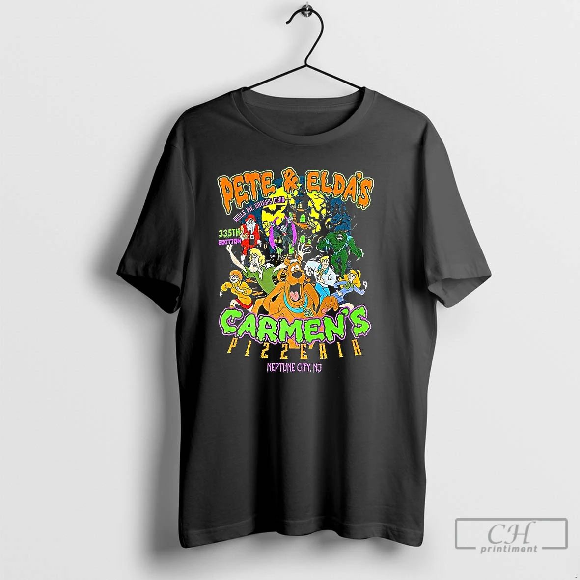 Classic Pete And Eldas Carmens Pizzeria Halloween T Shirts