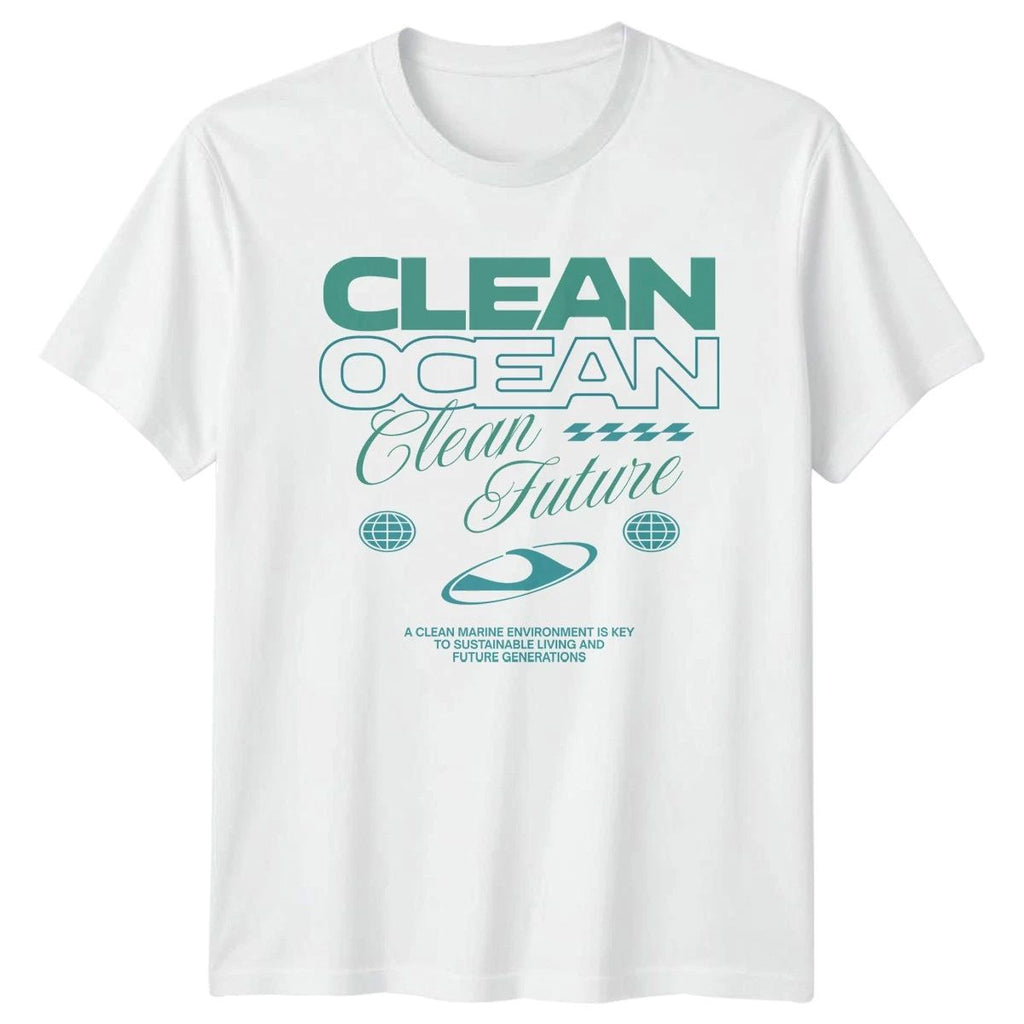 Clean Ocean Clean Future T-Shirt Environmental Earth Day Gift For Him And Her