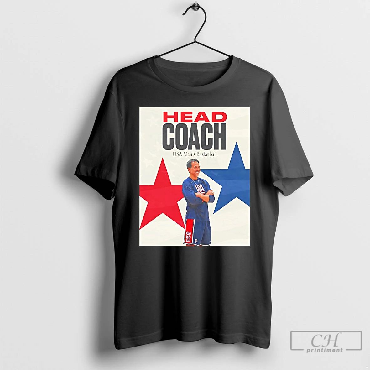 Classic Erik Spoelstra Head Coach Usa Mens Basketball T Shirts