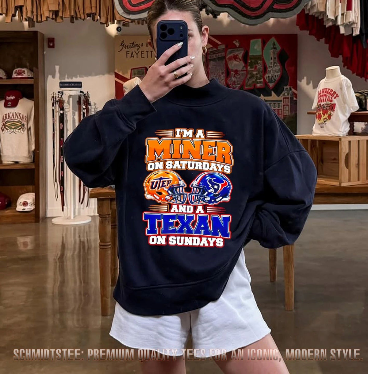 I’m a Miner on Saturdays and a Texan on Sundays UTEP Football shirt