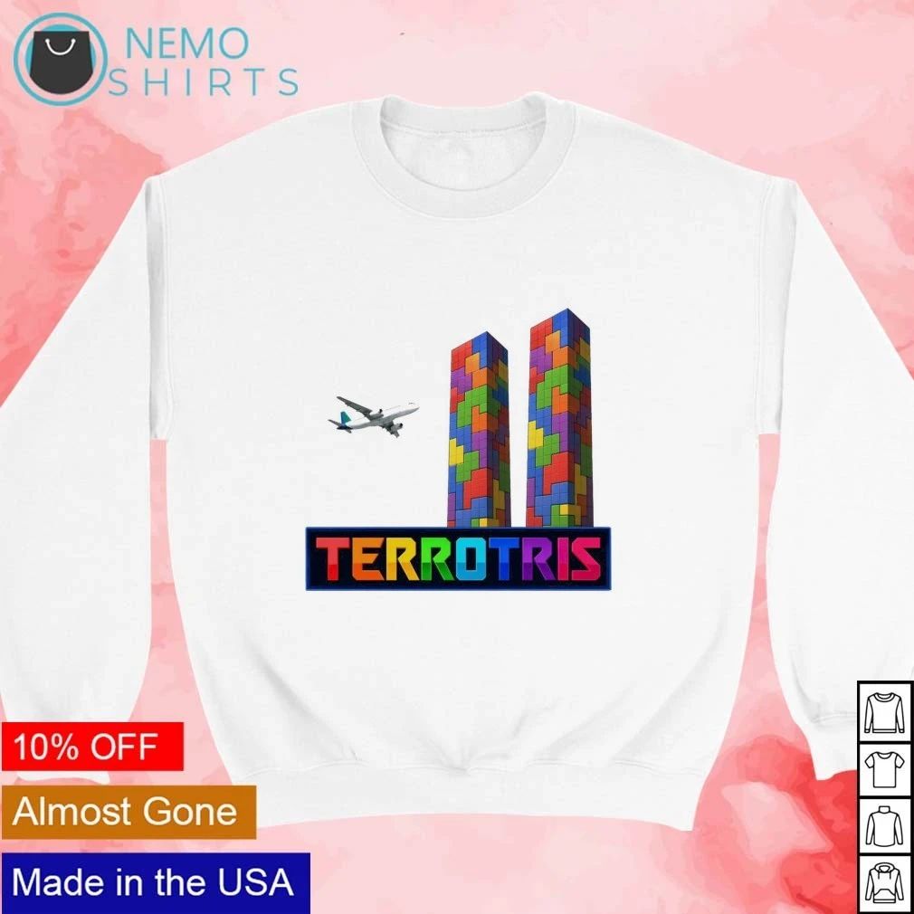 Terrotris Tetris Parody Humor Gaming Satire shirt