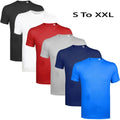 Mens Summer T-shirt Plain Cotton Blend Gym Athletic Training Tee Top Quality