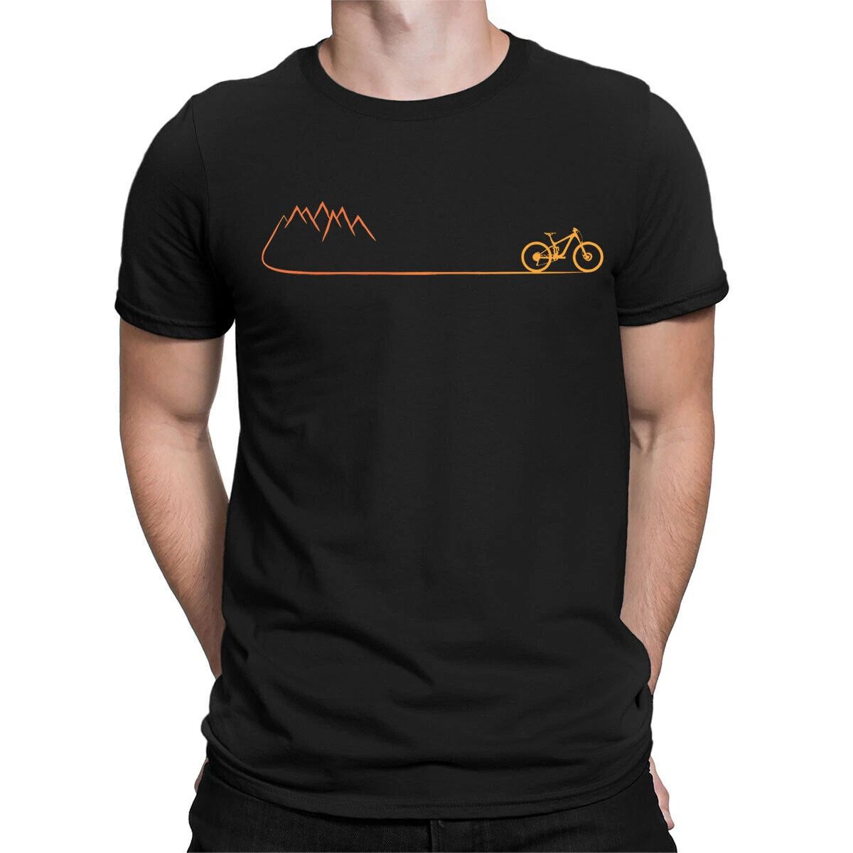 Mountain Bike Mtb Gift Cycling Cyclist Biker Biking Novelty Mens T-Shirts #D6