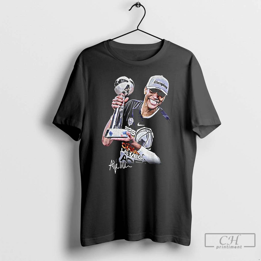 Classic Aja Wilson Finals Mvp Las Vegas Aces Wnba Basketball 2025 Signature T Shirts