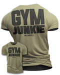 GYMISH Gym Junkie Back Design Workout Gym T-Shirt for Men
