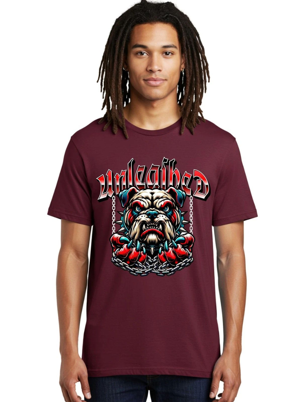 Unleashed Mens Graphic Tee,100% Cotton,Casual Summer Wear
