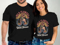 Wild Flowers Wild Horses T-Shirt, Western Boho Graphic Tee for Nature Lovers