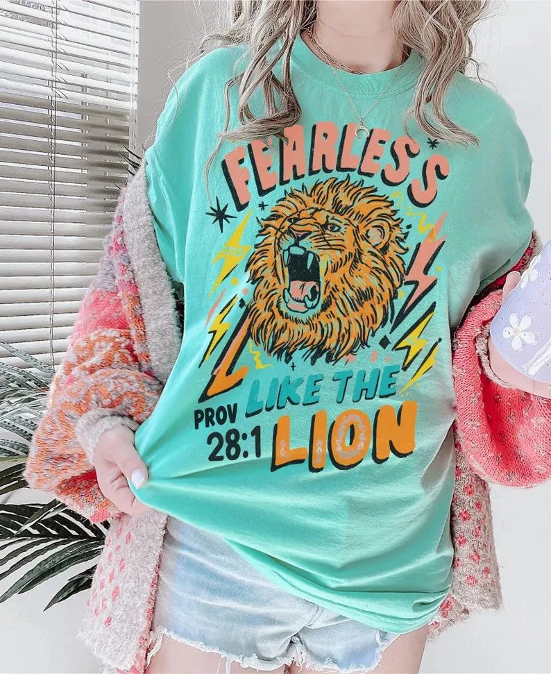 Christian Boho Comfort Tee Shirt Faith Religious Women's