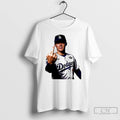 Premium Yoshinobu Yamamoto Middle Finger Los Angeles Dodgers World Series 2025 T Shirts