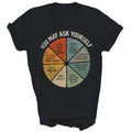 Vintage You May Ask Yourself Pie Chart 80s Music Unisex Shirt Gift