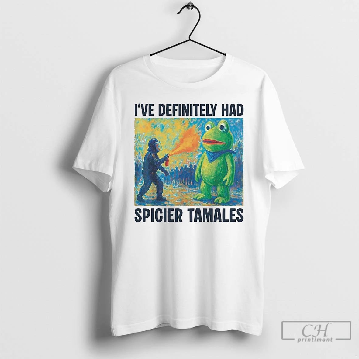 Classic Portland Frog Ive Definitely Had Spicier Tamales T Shirts