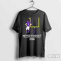 Classic Minnesota Vikings Legend Gary Anderson Never Forget 1998 T Shirts