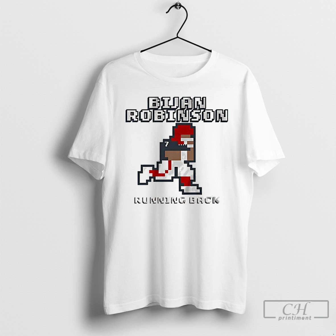 Premium Atlanta Falcons Bijan Robinson Running Back Retro T Shirts